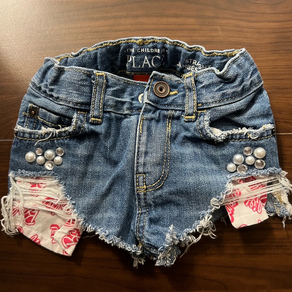 Toddler childrens place Barbie bedazzled shorts